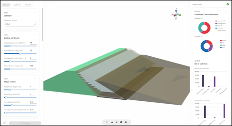 Earthworks Carbon Optimization screenshot